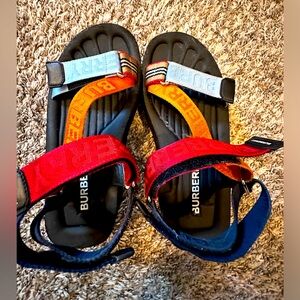 BURBERRY Platform Sandals-multicolor w/icon Logo